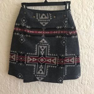 Pendleton Wrap Jacquard Skirt